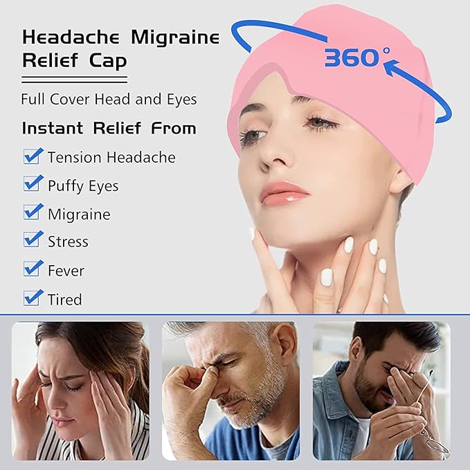 Chapeau de soulagement des maux de tête et de la Migraine