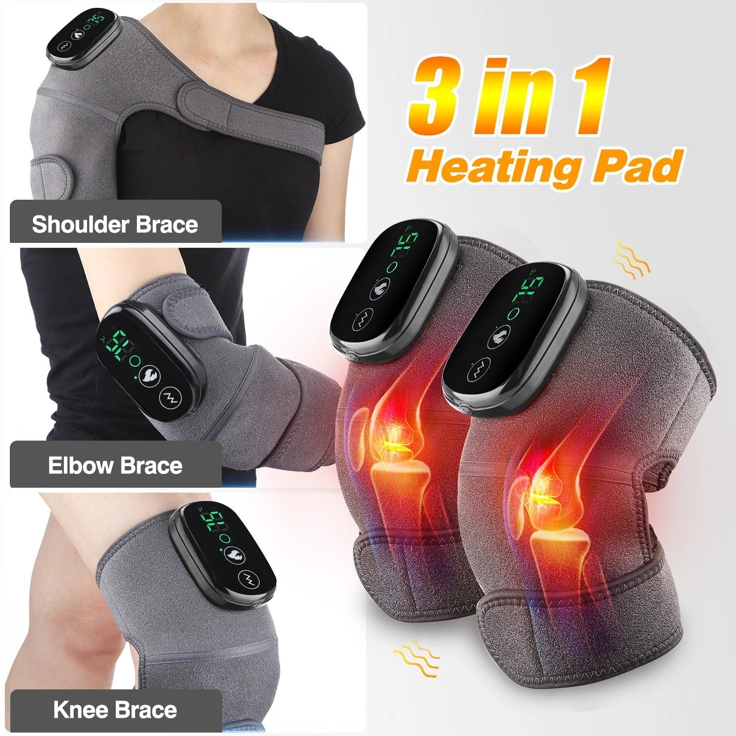 Masseur électriques intelligents pour les genoux et les coudes, vibration initiée